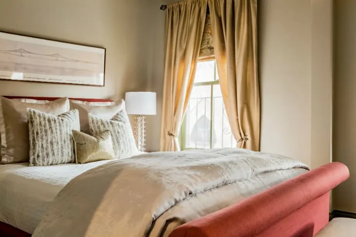 Guest room with designer fabrics
